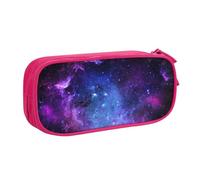 Yyoretp Big Capacity Universe Galaxy Star Space Print Pencil Case,Double Layer Zipper Makeup Pouch Pencil Box Organizer.