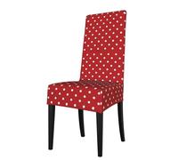 Yyoretp Big white dot Print Removable Dining Room Chair Protector Slipcovers,Elastic Stretch Chair Protector.