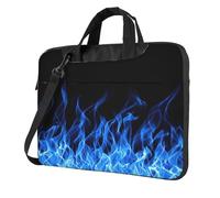 Yyoretp Blue Flame Print Laptop bag,portable single shoulder laptop Sleeve Case,Compatible with 13-16inch