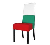 Yyoretp Bulgarian Flag Print Removable Dining Room Chair Protector Slipcovers,Elastic Waterproof Chair Covers