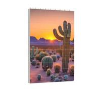 Yyoretp Cactus Desert Sunsets Print Building Blocks Puzzle,Building block puzzle toy game for brain development