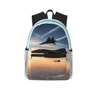 Yyoretp Casual Laptop Aircraft Fighter Jets Print Backpack,Classic backpack for Travel Work,Lightweight bookbags