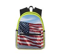 Yyoretp Casual Laptop American flag Print Backpack,Classic backpack for Travel Work,Lightweight bookbag