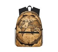 Yyoretp Casual Laptop Ancient Map World Globe Print Backpack,Classic backpack for Travel Work,Lightweight bookbags