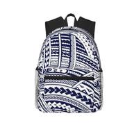 Yyoretp Casual Laptop Blue Polynesian Maori Tribal Pattern Print Backpack,Classic backpack for Travel Work,Lightweight bookbags