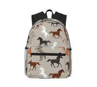 Yyoretp Casual Laptop Cute Horse Print Backpack,Classic backpack for Travel Work,Lightweight bookbags