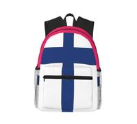 Yyoretp Casual Laptop Finnish flag Print Backpack,Classic backpack for Travel Work,Lightweight bookbag