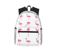 Yyoretp Casual Laptop Flamingos on white Print Backpack,Classic backpack for Travel Work,Lightweight bookbags