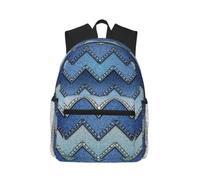 Yyoretp Casual Laptop Gradient Blue Denim Print Backpack,Classic backpack for Travel Work,Lightweight bookbags