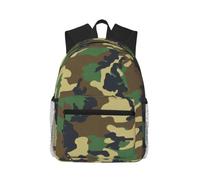 Yyoretp Casual Laptop Green Military Camo Print Backpack,Classic backpack for Travel Work,Lightweight bookbags