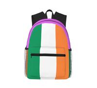 Yyoretp Casual Laptop Irish flag Print Backpack,Classic backpack for Travel Work,Lightweight bookbag