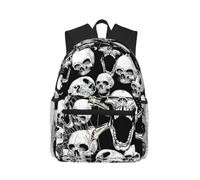Yyoretp Casual Laptop skull background Print Backpack,Classic backpack for Travel Work,Lightweight bookbag
