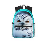 Yyoretp Casual Laptop Snowy Owl Eyes Print Backpack,Classic backpack for Travel Work,Lightweight bookbags
