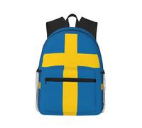 Yyoretp Casual Laptop Swedish flag Print Backpack,Classic backpack for Travel Work,Lightweight bookbags
