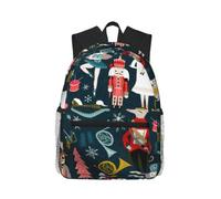 Yyoretp Casual Laptop Women's Nutcracker Ballet Xmas Dance Print Backpack,Classic backpack for Travel Work,Lightweight bookbag