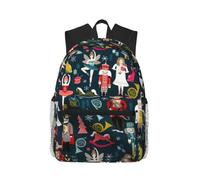 Yyoretp Casual Laptop Women's Nutcracker Ballet Xmas Dance Print Backpack,Classic backpack for Travel Work,Lightweight bookbags