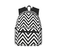 Yyoretp Casual Laptop ZigZag Stripe Print Backpack,Classic backpack for Travel Work,Lightweight bookbags
