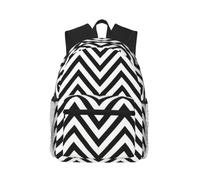 Yyoretp Casual Laptop ZigZag Stripe Print Backpack,Classic backpack for Travel Work,Lightweight bookbag