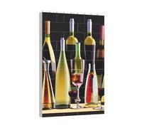 Yyoretp Cocktail Glasses and Wine Bottles Print Building Blocks Puzzle,Building block puzzle toy game for brain development