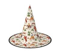 Yyoretp Cowboy Ride Horse Print Halloween Costume Witch Hat Adults carnival Cosplay party Costume Accessories