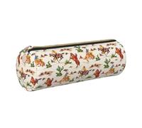 Yyoretp Cowboy Ride Horse Print Leather Pencil Pouch Cosmetic Makeup Case Pen Office Stationery Markers Bag.