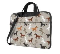 Yyoretp Cute Horse Print Laptop bag,portable single shoulder laptop Sleeve Case,Compatible with 13-16inch