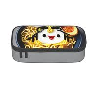 Yyoretp Egg Cup Noodle Ramen Print Pencil Case Large Capacity Storage Pouch Holder Office Organizer Cosmetic Makeup Box