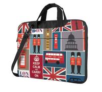 Yyoretp England Symbols Print Laptop bag,portable single shoulder laptop Sleeve Case,Compatible with 13-16inch