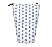 Yyoretp Evil Eyes Print Telescopic Pen Bag Pen Holder Pop Up Storage Case,Standing Portable Pen Case