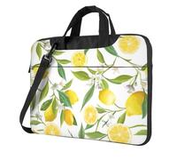 Yyoretp Fresh Tropical Lemons Print Laptop bag,portable single shoulder laptop Sleeve Case,Compatible with 13-16inch