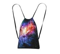 Yyoretp Galaxy in The Universe Print Drawstring Backpack,String Backpack Storage bag for Sport Beach Swim Gym Traveling.