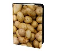 Yyoretp Garden Potatoes Print Passport Holder for Travel,Wallet Case RFID Blocking Card Slot Leather Protector