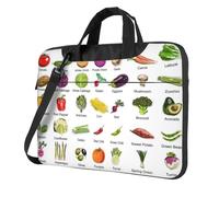 Yyoretp Introduction of various vegetables Print Laptop bag,portable single shoulder laptop Sleeve Case,Compatible with 13-16inch