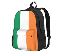 Yyoretp Irish flag Print Casual Backpack for Women and Men,Large Capacity Travel Work Computer Backpacks