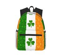Yyoretp irish flag Print Casual Laptop Backpack,Classic backpack for Travel Work, Lightweight Pack Back