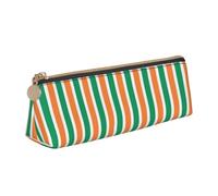Yyoretp Irish Flag Print Simple Triangular Pen case Storage Bag for Office Supplies,Cosmetics,toiletries