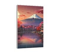Yyoretp Japan Mount Fuji Landscape Print Building Blocks Puzzle,Building block puzzle toy game for brain development