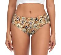 Yyoretp labrador retriever Dogs Print Women's Beyondsoft Stretch Breathe Underwear Briefs Underwear,Flex Comfort Panties. Black
