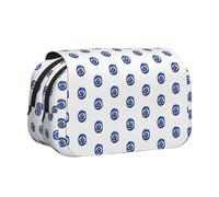 Yyoretp Large Capacity Evil Eyes Print Pencil Case Organizer Makeup Office Pouch Multifunctional Storage Bag