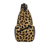 Yyoretp Leopard Animal print Print Sling Bag Crossbody Shoulder Backpack Chest Pack for Travel Hiking Climbing