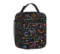 Yyoretp Math Formula Print Lunch Bag for Men Women Durable Reusable Adults Lunch Box for Travel Work Picnic.