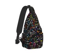 Yyoretp Math Formula Print Sling Bag Small Crossbody Backpack Chest Shoulder Bag Travel Hiking Daypacks