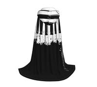 Yyoretp Piano Print Hooded Cloak For youngsters with Halloween Christmas Cosplay Hooded Cape Costume