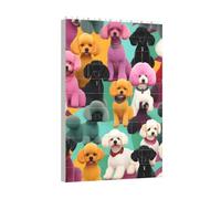 Yyoretp Poodles Dogs Print Building Blocks Puzzle,Building block puzzle toy game for brain development