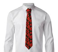 Yyoretp poppy flowers Print Men's silk suit tie,Formal Business printed Necktie for Work, wedding, party