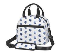 Yyoretp Portable Insulated Evil Eyes Print Lunch Bag with Adjustable Straps,Reusable Lunch Tote Bag