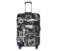 Yyoretp Retro Cool Camera Collection Print Elastic Luggage Cover, Suitcase Protection Cover with Zipper Fits 18-32 Inch.
