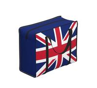 Yyoretp Reusable British flag Print Grocery Bags,Portable shopping storage bag,Large Utility Tote Bag.