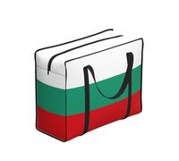 Yyoretp Reusable Bulgarian Flag Print Grocery Bags,Portable shopping storage bag,Large Utility Tote Bag.