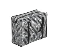 Yyoretp Reusable Silver Sequin Sparkle Pattern Print Grocery Bags,Portable shopping storage bag,Large Utility Tote Bag.